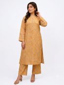 2-Piece mustard Lawn Suit